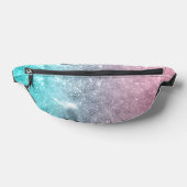 Aqua Blue Pink ombre Sea Galaxy abstrakt Bauchtasche (Ablage )