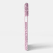 Aqua Blue Pink Sea Galaxy abstrakt Monogram iPhone Hülle (Rechte Seite)