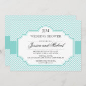 Aqua Blue Polterabend Einladungen (Vorne/Hinten)