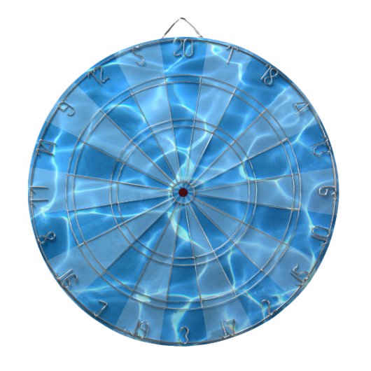 Aqua Blue Pool Foto Dartscheibe (vorne)