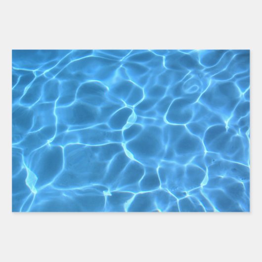 Aqua Blue Pool Foto Geschenkpapier Set (Vorderseite 2)