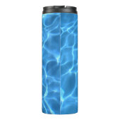Aqua Blue Pool Foto Personalisiert Thermosbecher (Rückseite)