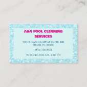Aqua Blue Pool Instandhaltung Visitenkarte (Vorderseite)