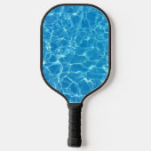 Aqua Blue Pool Persönlicher Empfang Pickleball Schläger (Rückseite)