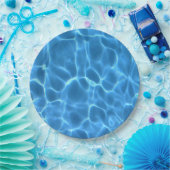 Aqua Blue Pool Wasser Pappteller (Party)
