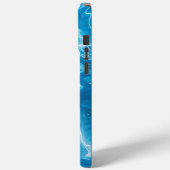 Aqua Blue Pool Water Muster Case-Mate iPhone Hülle (Rückseite / Links)