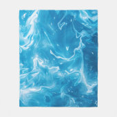 Aqua Blue Pool Water Muster Fleecedecke (Vorderseite)