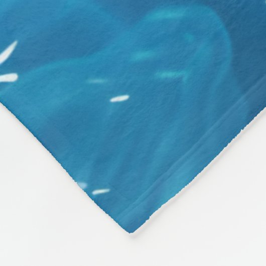 Aqua Blue Pool Water Muster Fleecedecke (Ecke)