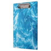 Aqua Blue Pool Water Muster Klemmbrett (Links)