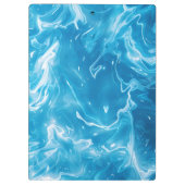 Aqua Blue Pool Water Muster Klemmbrett (Rückseite)