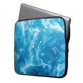 Aqua Blue Pool Water Muster Laptopschutzhülle (Vorderseite Links)