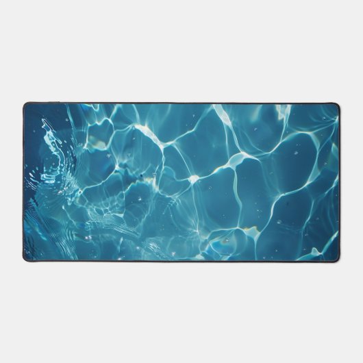 Aqua Blue Pool Water Muster Schreibtischunterlage (Vorderseite)