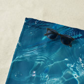 Aqua Blue Pool Water Muster Strandtuch (Beispiel)