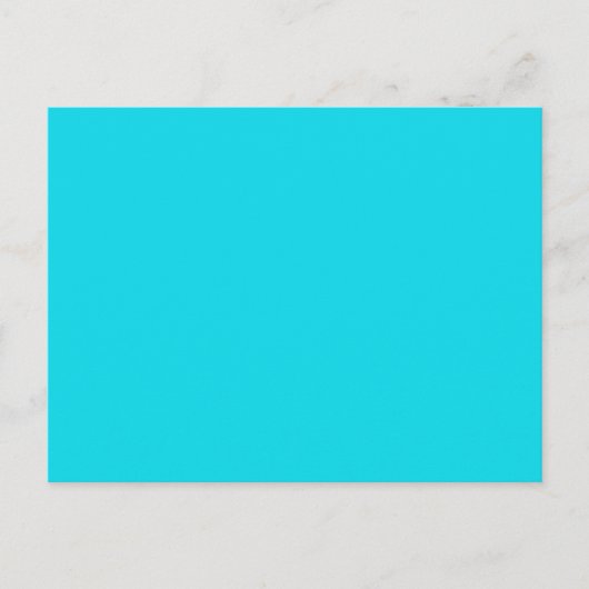 Aqua Blue Postcard Postkarte (Vorderseite)