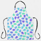 AQUA BLUE PURPLE WATERCOLOR EASTER EGGS SCHÜRZE (Vorderseite)