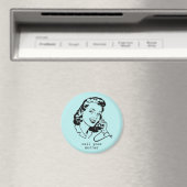Aqua Blue Retro Rufen Sie Ihre Mutter Funny Vintag Magnet (In Situ (Geschirrspüler))