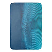 Aqua Blue Ripples Badematte (Vorderseite Vertikal)