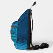 Aqua Blue Ripples Crossbody Bag (Rechts)