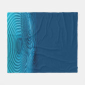 Aqua Blue Ripples Fleecedecke (Vorderseite (Horizontal))