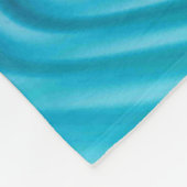 Aqua Blue Ripples Fleecedecke (Ecke)