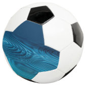 Aqua Blue Ripples Fußball (Dreiviertel)