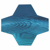 Aqua Blue Ripples Fußball (Flach)