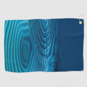 Aqua Blue Ripples Golfhandtuch (Horizontal)