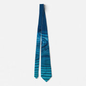 Aqua Blue Ripples Krawatte (Rückseite)