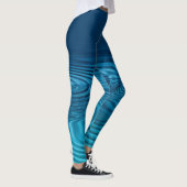 Aqua Blue Ripples Leggings (Rechts)