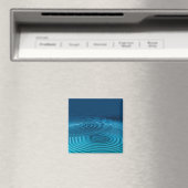 Aqua Blue Ripples Magnet (In Situ (Geschirrspüler))