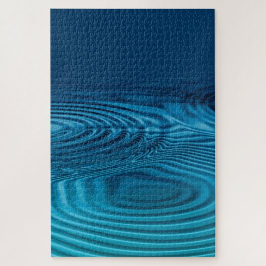 Aqua Blue Ripples Puzzle (Vertikal)