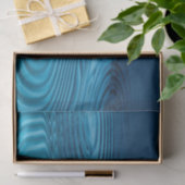 Aqua Blue Ripples Seidenpapier (Geschenk)