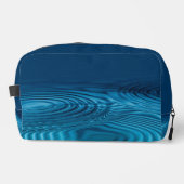 Aqua Blue Ripples Waschbeutel (Vorderseite)