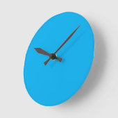 Aqua Blue Runde Wanduhr (Winkel)