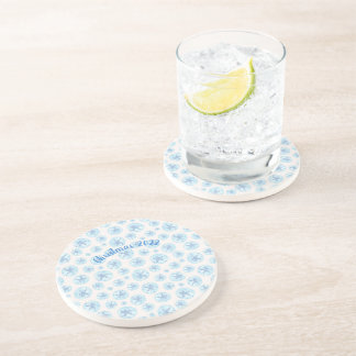 Aqua-Blue-Sand-Dollar Getränkeuntersetzer