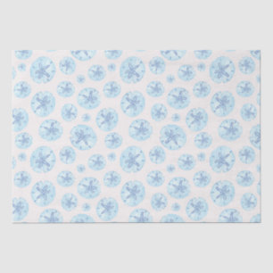 Aqua-blue Sand-Dollar-Papiertaschentuch Seidenpapier