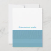 Aqua Blue Save the Date (Rückseite)