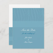Aqua Blue Save the Date (Vorne/Hinten)