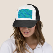 Aqua Blue Scales Truckerkappe (Beispiel)