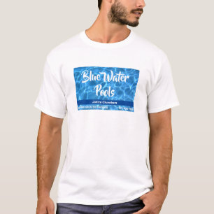 Aqua Blue Schwimmbad-Reinigungsdienst T-Shirt