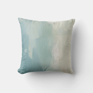 Aqua Blue Sea Green Aquamarin Beige Wasserfarbe 16 Kissen