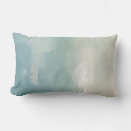 Aqua Blue Sea Green Aquamarin Beige Wasserfarbe 16 Lendenkissen