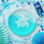 Aqua Blue Sea Turtle Paper Teller (Party)