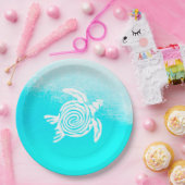 Aqua Blue Sea Turtle Paper Teller (Party)