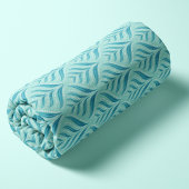Aqua Blue Seaweed and Pearls Stoff