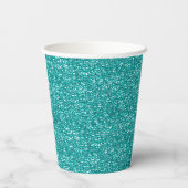 AQUA BLUE SEQUINS PAPER PARTY CUPS PAPPBECHER (Rückseite)