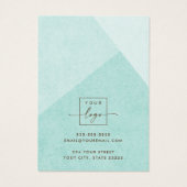 Aqua Blue Shades Ohrring-Display-Karte (Rückseite)