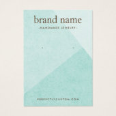 Aqua Blue Shades Ohrring-Display-Karte (Vorderseite)
