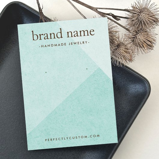 Aqua Blue Shades Ohrring-Display-Karte