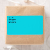Aqua Blue Shipping Label (Insitu)